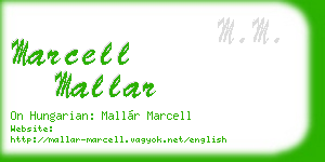 marcell mallar business card